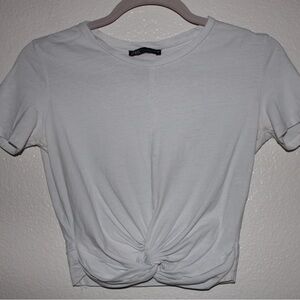 Zara tie knot Crop Top